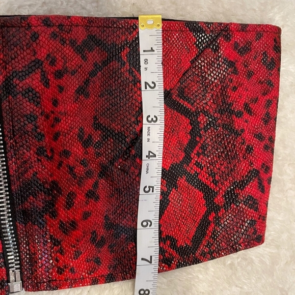 Free People The Ragged Priest Red Snake Skin Tube Top - Picture 11 of 11